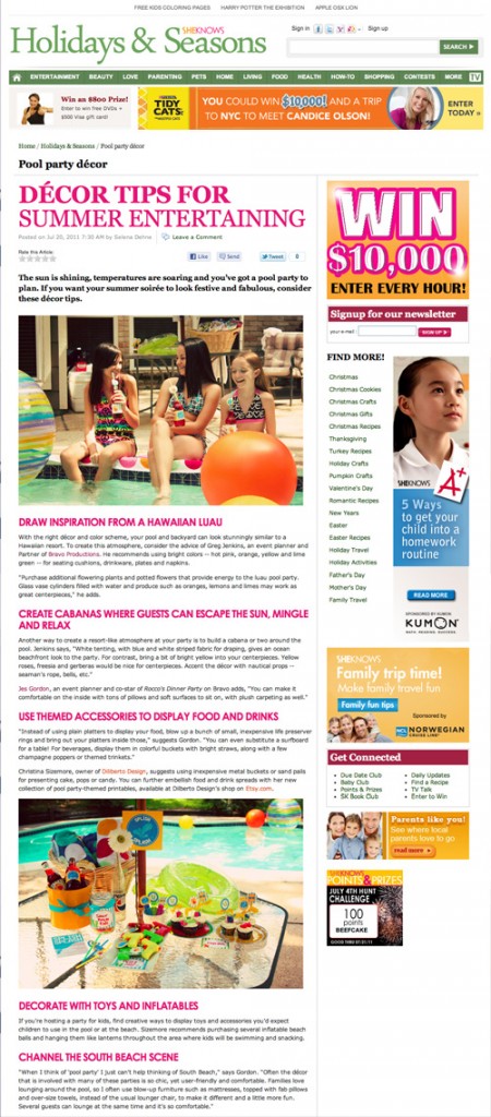 diliberto photo and design pool party printable coverage in sheknows