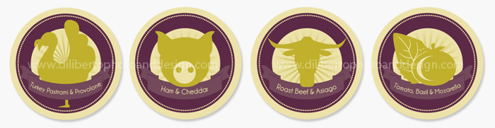 Custom Party Food Labels