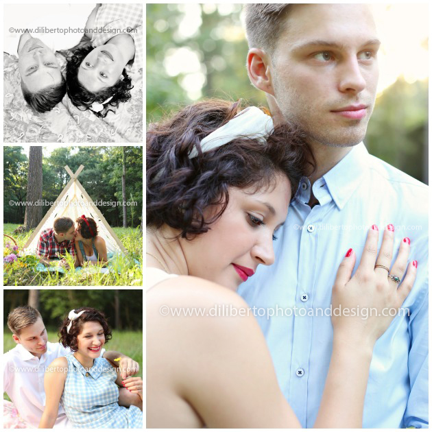 Wooded Engagement Photography, Spring, TX