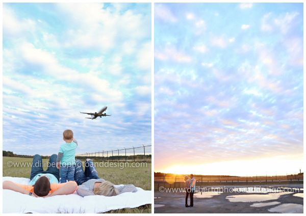airport family photography session