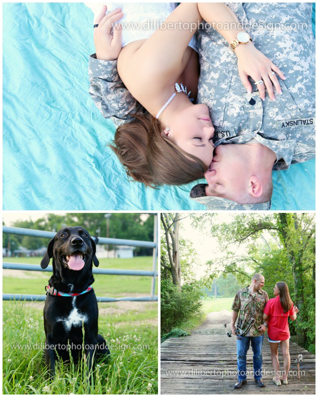 Engagement Photos with Dog Spring TX